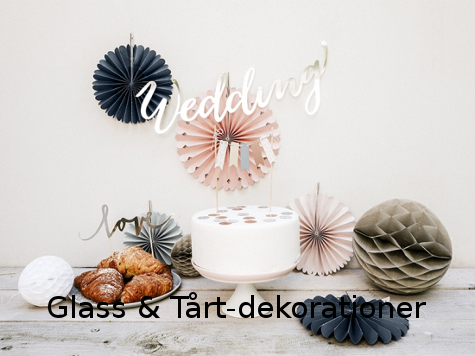 Dekorationer till glass och tårta